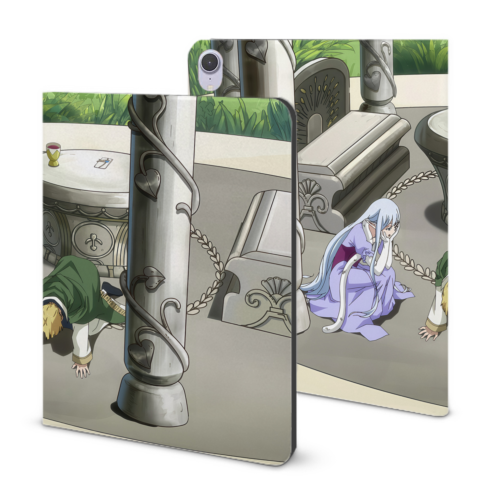 （画像用） 転スラ Regarding Reincarnated to Slime IPad ケース ブック型 PUレザー TPU 耐衝撃 軽量 薄型 ペン収納なし 全面保護 IPad 各モデル対応